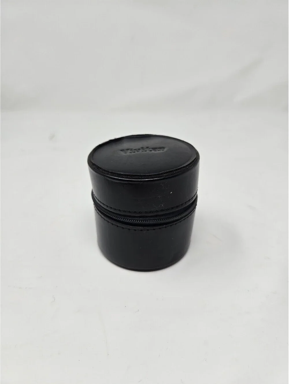 Vintage Vivitar Black Faux Leather Camera Lens Case / Protective Cap